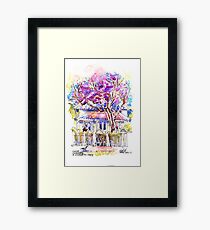 Jacarandas on Birkley Rd, Manly, Sydney Framed Print