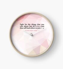 Fight for the..."Ruth Bader Ginsburg" Inspirational Quote Clock