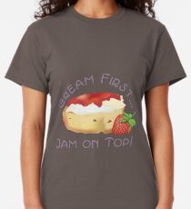 Cream First - Jam on Top! Classic T-Shirt
