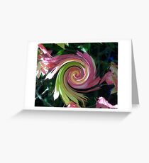 Changing Leaves Swirled Greeting Card