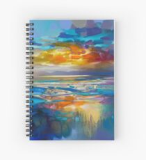 Liquid Cyan Spiral Notebook