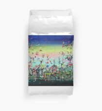 CROWDED AND LIVING Duvet Cover