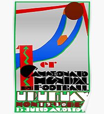SOCCER; Football Vintage Uruguay Print Poster