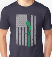 This Girl Loves Golf US Flag - Gift For Golf Lovers Unisex T-Shirt