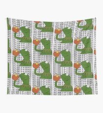 Kermit Sipping Tea Meme King but That's None of My Business 2 Wall Tapestry