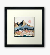 Golden Peaks Framed Print