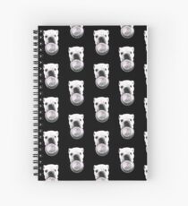 Theo the bowl dog Spiral Notebook