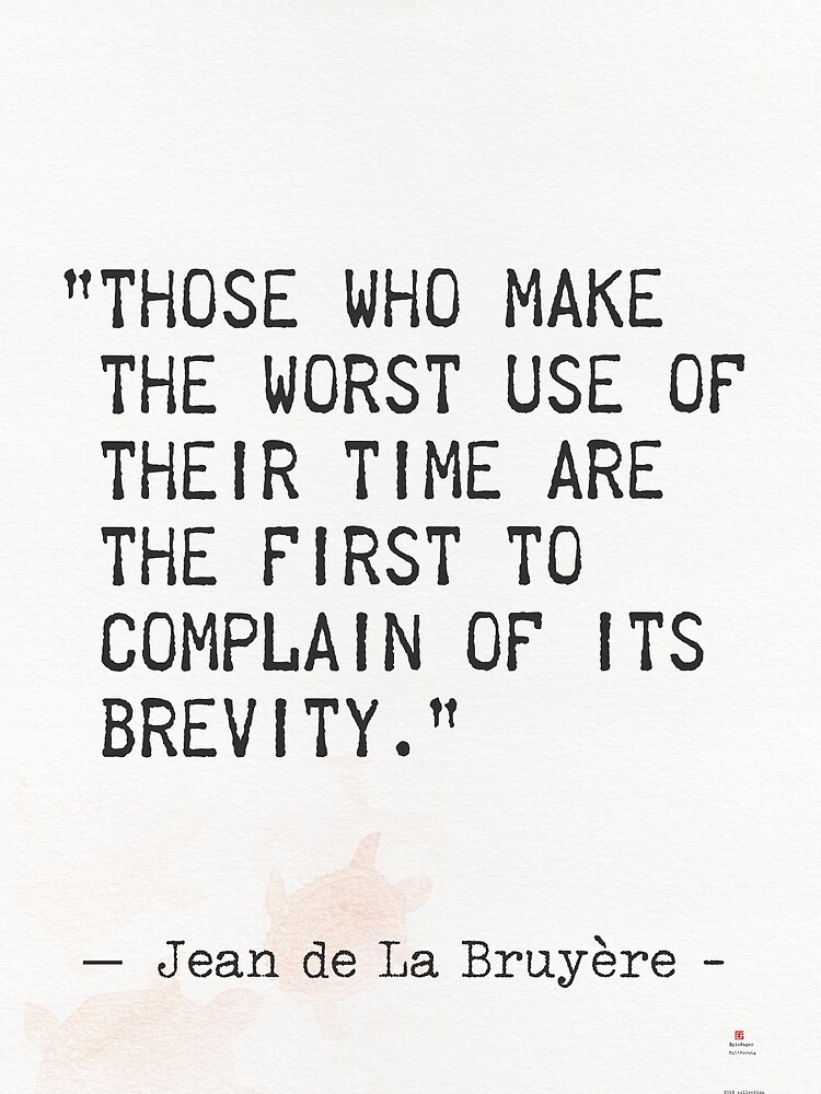 "Jean de La Bruyère quote" by epicpaper quotes shop Redbubble