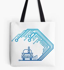 Wave-Circuit Tote Bag