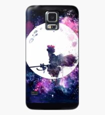 Little Witch Flying Over Moon Case/Skin for Samsung Galaxy