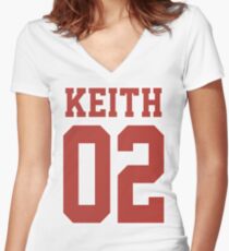 Camiseta entallada de cuello en V Keith Sport Jersey