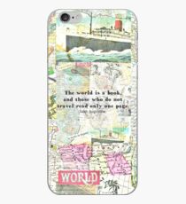 The world is a book TRAVEL QUOTE iPhone Case