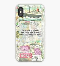 Die Welt ist ein Buch Reisezitat iPhone-Hülle & Cover