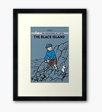 Tintin Black Island Framed Print
