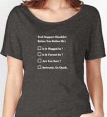 Tech Support T shirt Women's Relaxed Fit T-Shirt