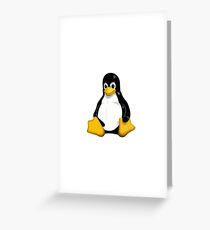 Tux Linux Greeting Card