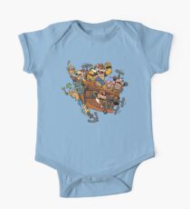 Father and His Children One Piece - Short Sleeve