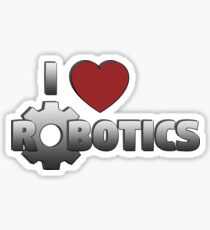 I Love Robotics Sticker