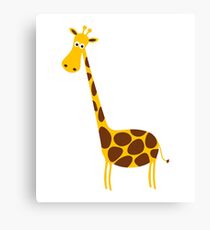 Giraffe funny Canvas Print