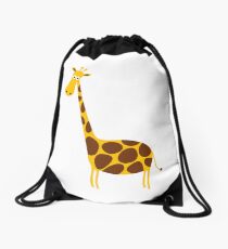 Giraffe funny Drawstring Bag