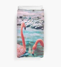 Exotic flamingos Duvet Cover