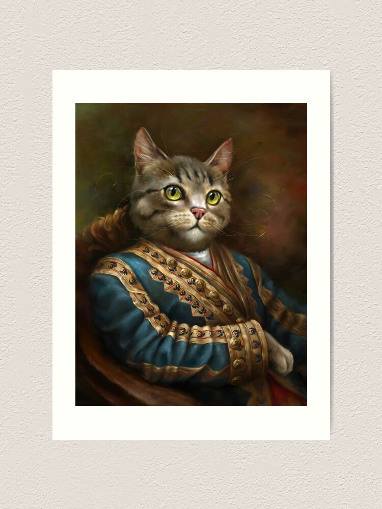 Alternate view of The Hermitage Court Outrunner Cat Art Print