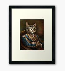 The Hermitage Court Outrunner Cat Framed Print