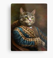 The Hermitage Court Outrunner Cat Metal Print