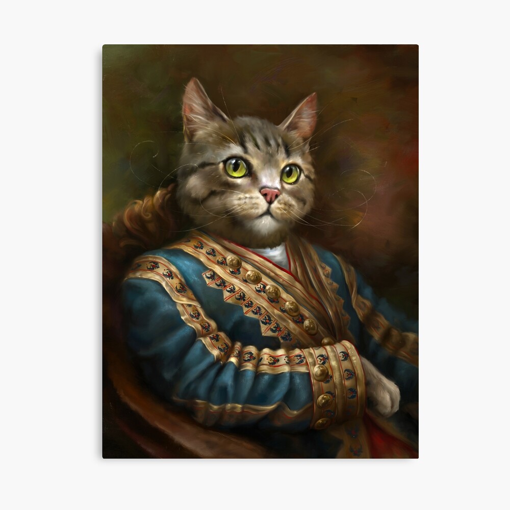 The Hermitage Court Outrunner Cat Canvas Print