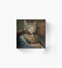 The Hermitage Court Outrunner Cat Acrylic Block