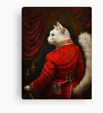 The Hermitage Court Chamber Herald Cat Edited version Canvas Print