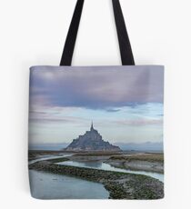Bolsa de tela Vista de Mont Saint Michel Normandy, Francia
