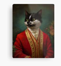 The Hermitage Court Waiter Cat Metal Print