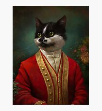 The Hermitage Court Waiter Cat Photographic Print
