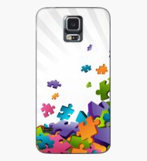 Light Puzzle Pieces Case/Skin for Samsung Galaxy