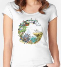 Tribute Color (with caption) Women's Fitted Scoop T-Shirt