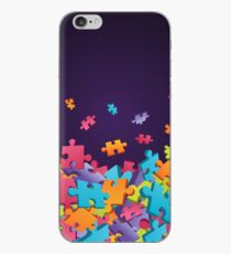 Dark Puzzle Pieces iPhone Case