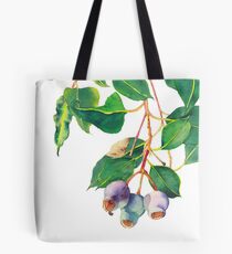 Eucalyptus branch with gumnuts - watercolour Tote Bag