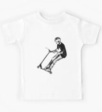 Mid-Air Turn - Stunt Scooter Move Kids Tee