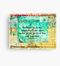 Jane Austen witty LOVE quote Canvas Print