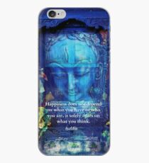 Buddha Happiness quote iPhone Case