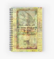 Shakespeare Quote from Hamlet Spiral Notebook