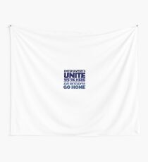 Introverts unite we're here we're uncomfortable and we want to go home Wall Tapestry