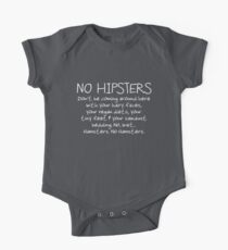 No Hipsters. Er... Hamsters. One Piece - Short Sleeve
