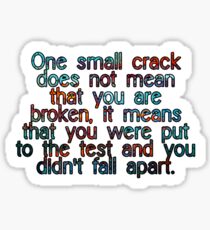 Small Crack Sticker