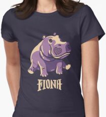 Fiona The Hippo Shirt #TeamFiona Merch, Cute Baby Hippo Women's Fitted T-Shirt