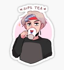 MIC DROP: V SIPPIN TEA Sticker