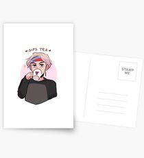 MIC DROP: V SIPPIN TEA Cartes postales