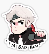 MIC DROP: I'M BAD BOY Sticker