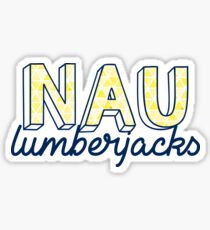NAU Lumberjacks- Triangles Pattern Sticker